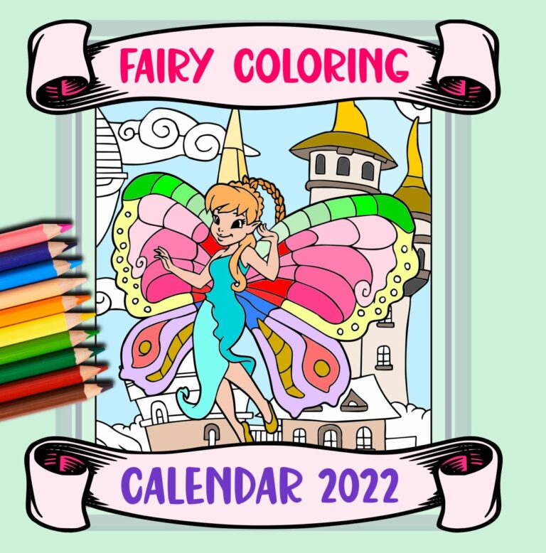 Fairy Coloring Calendar 2022