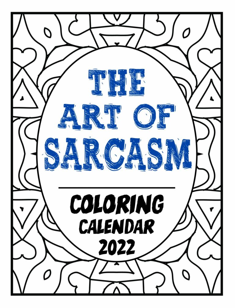 Adult Coloring Calendar 2022